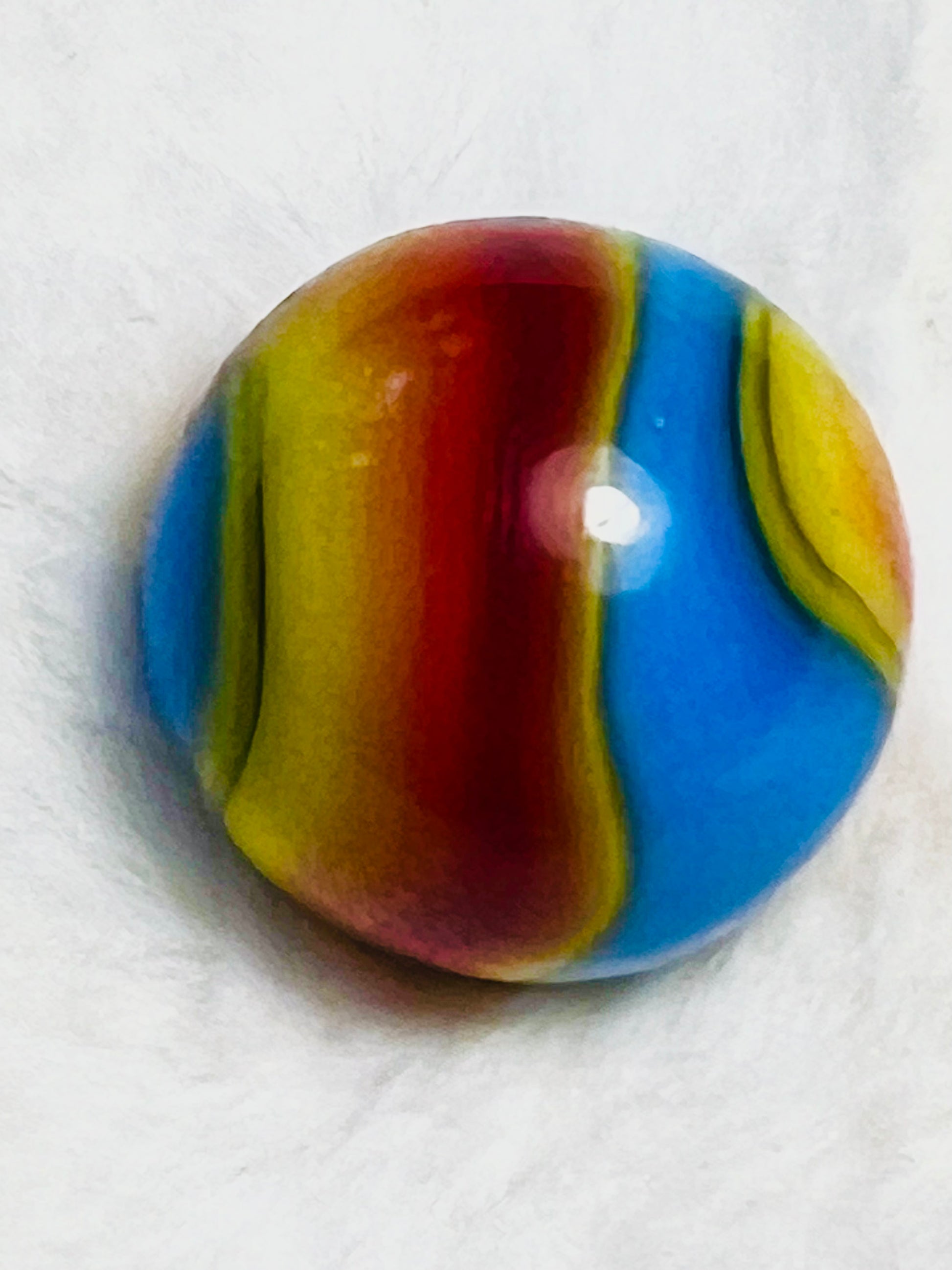 SOLD!! VIntage Akro Superman Corkscrew Marble Mint and Shiny 13/16